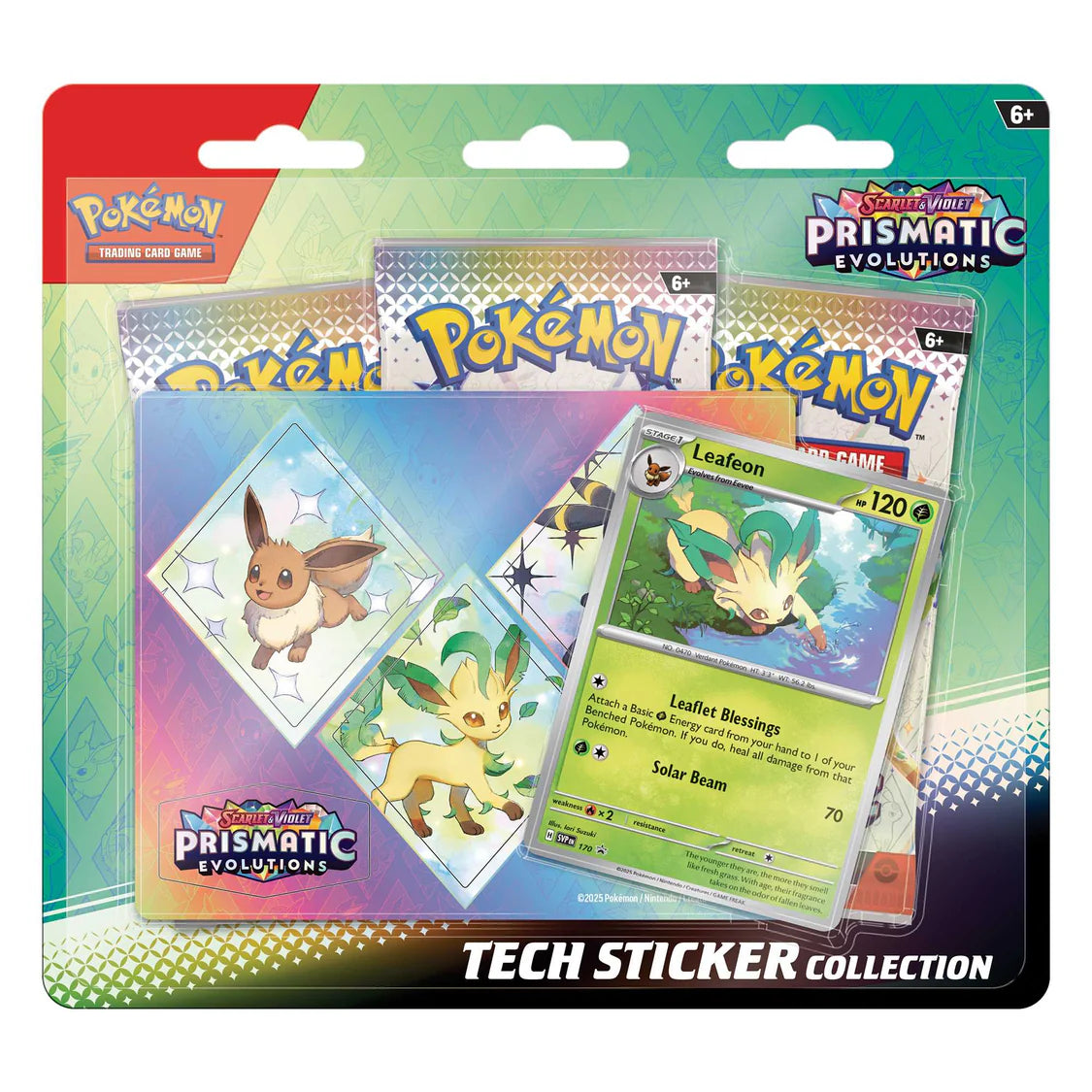 Pokemon Scarlet & Violet Prismatic Evoltions Tech Sticker Collection (Leafeon)