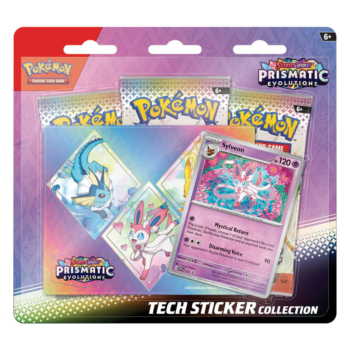 Pokemon Scarlet & Violet Prismatic Evolutions Tech Sticker Collection (Sylveon)