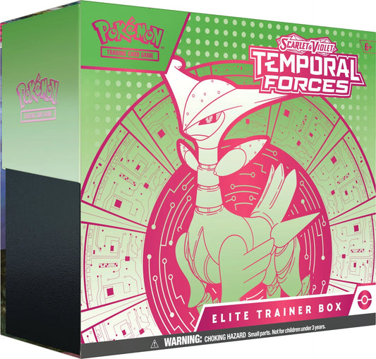 Pokemon Scarlet & Violet Temporal Forces Elite Trainer Box (Iron Leaves)